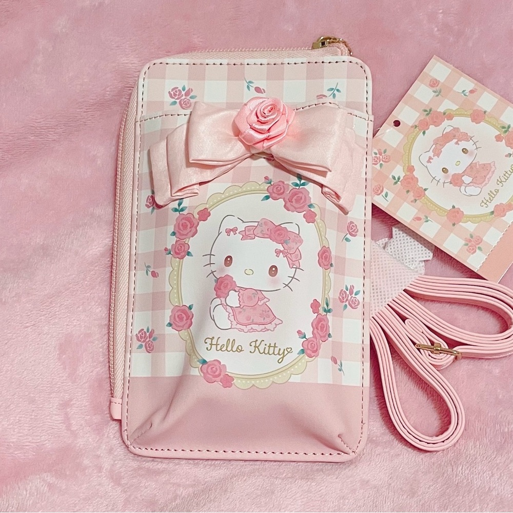Sanrio Hello Kitty Dolly Rose Pink Phone Crossbody Bag